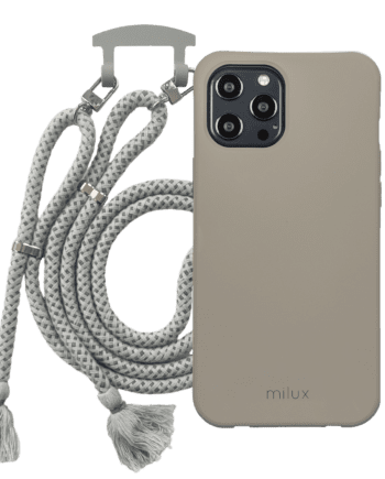 milux Hülle Grau + Kordel Boho Grau