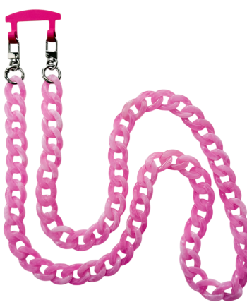 milux Acryl Kette in lang - Rosa