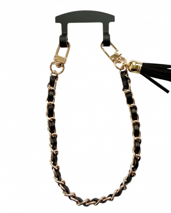 milux Kordel Coco in Schwarz Gold - kurz