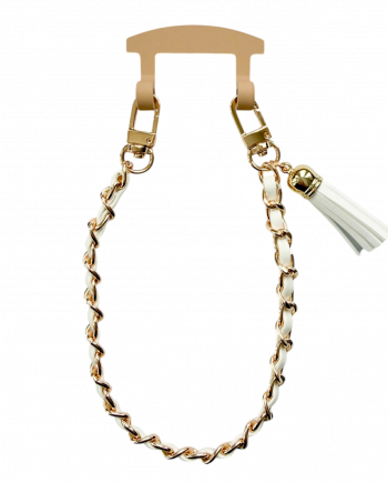 milux Kordel Coco in Weiß Gold - kurz