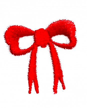 Sticker Schleife Rot